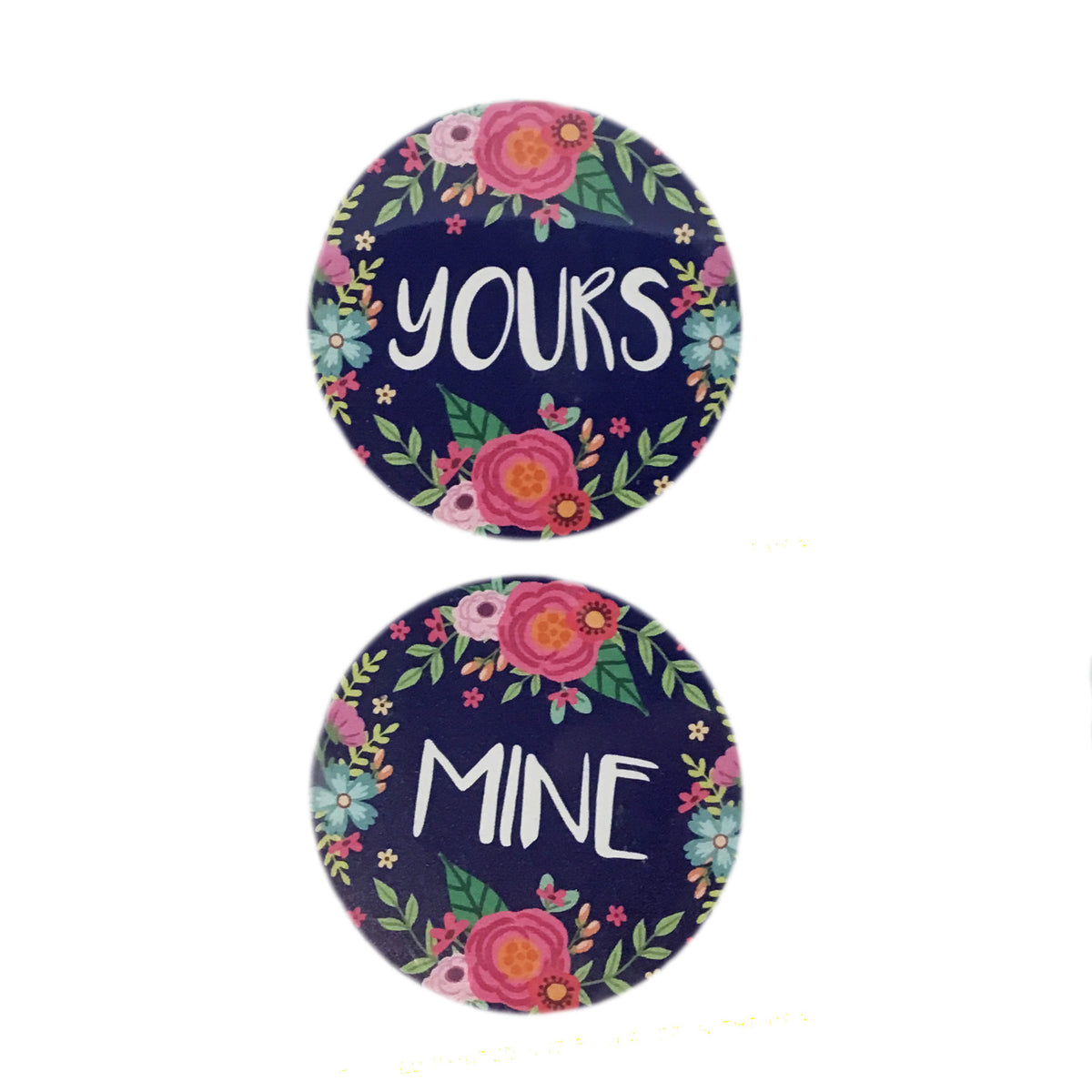 Car Coaster,Mine Yours, Set of 2