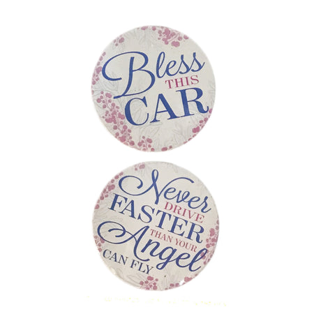 Car Coaster, Car Floral, Set of 2