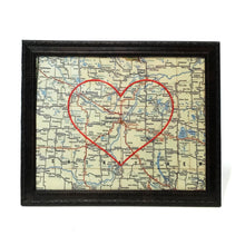 Load image into Gallery viewer, Heart Map, 8in x 10in, Saskatoon
