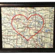 Load image into Gallery viewer, Heart Map, 8in x 10in, Saskatoon
