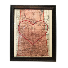 Load image into Gallery viewer, Heart Map, 8in x 10in, Saskatchewan
