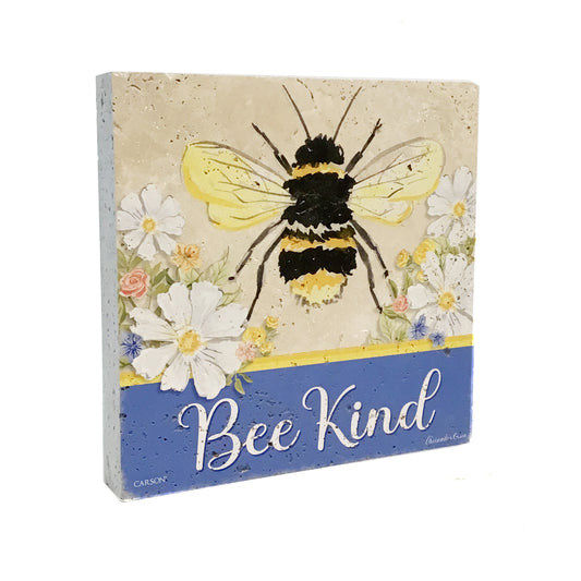Travertine Paver, Bee Kind
