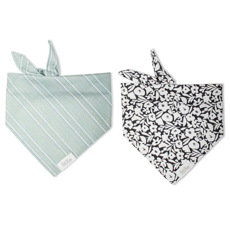 XS/S Pet Bandana Dusty Sage/Charcoal Floral