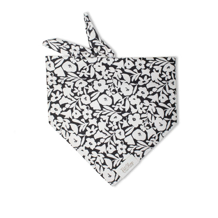 XS/S Pet Bandana Charcoal Floral