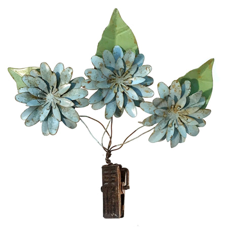 Rustic Flower Planter Clips, 4 Assorted