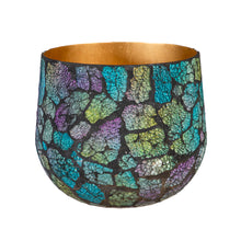 Load image into Gallery viewer, Mosaic Glass &amp; Metal Planter, Large
