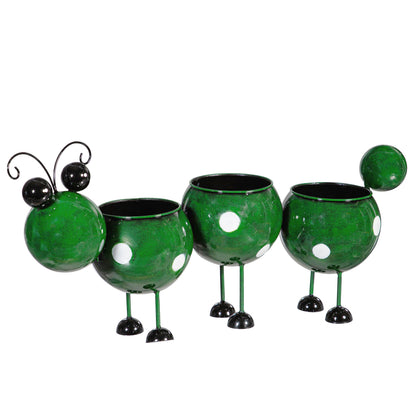 Metal Caterpillar Planter