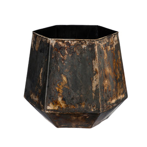 Hexagon Metal Planter, Large