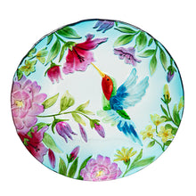 Load image into Gallery viewer, Glass Hummingbird Bird Bath, 18in
