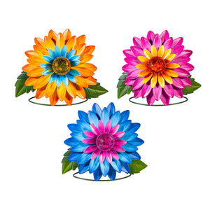 Bright Flower Solar Lantern, 3 Assorted