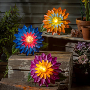 Bright Flower Solar Lantern, 3 Assorted