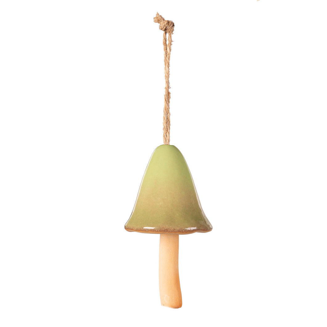Mini Ceramic Mushroom Garden Bell 4 Assorted