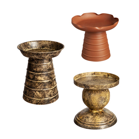 Multi-Color Metal PLant Riser 3 Assorted