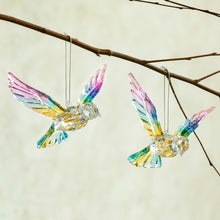 Load image into Gallery viewer, Hummingbird Acrylic Hanging Decor 5in 2 Assorted
