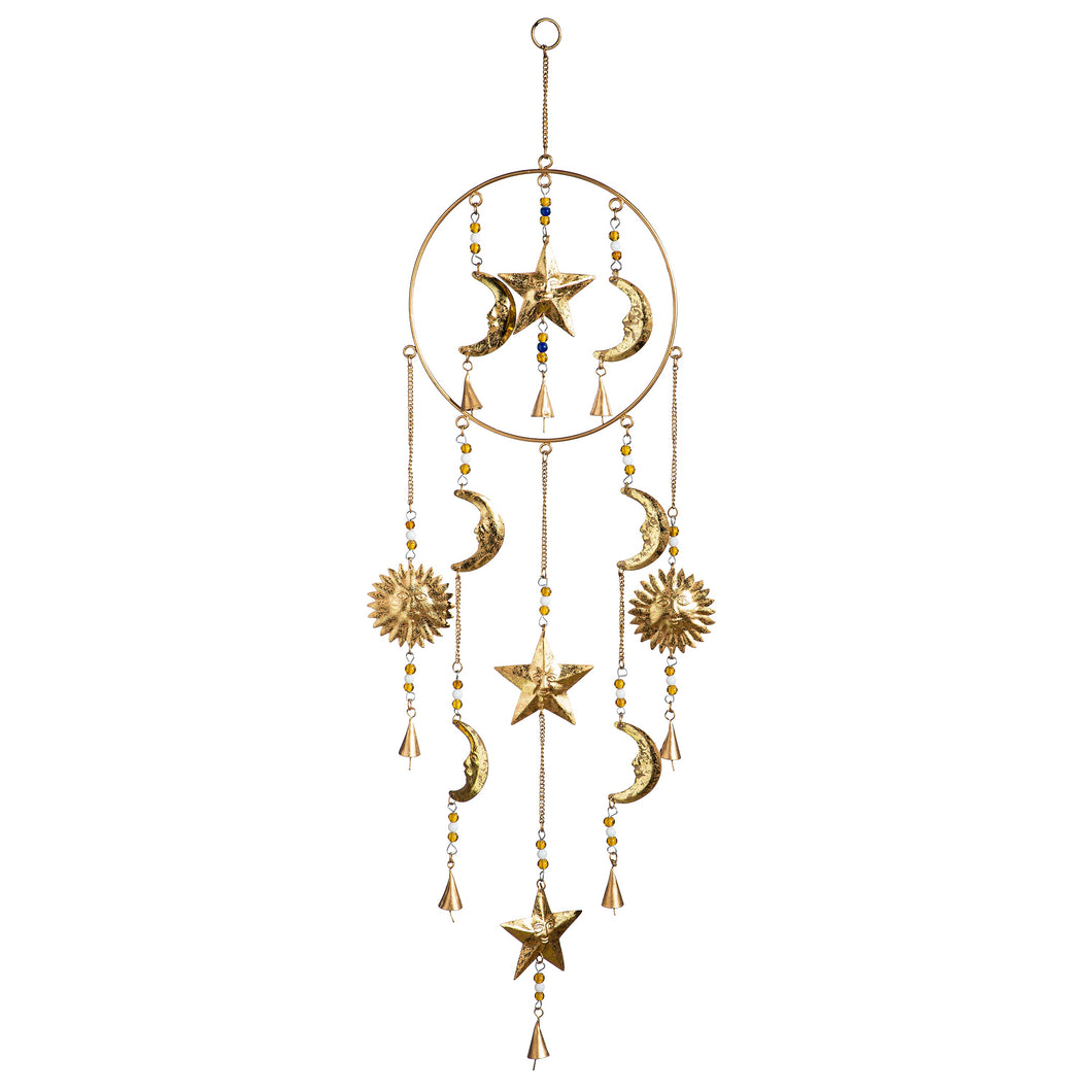 Celestial Wind Chime With Glass Beads