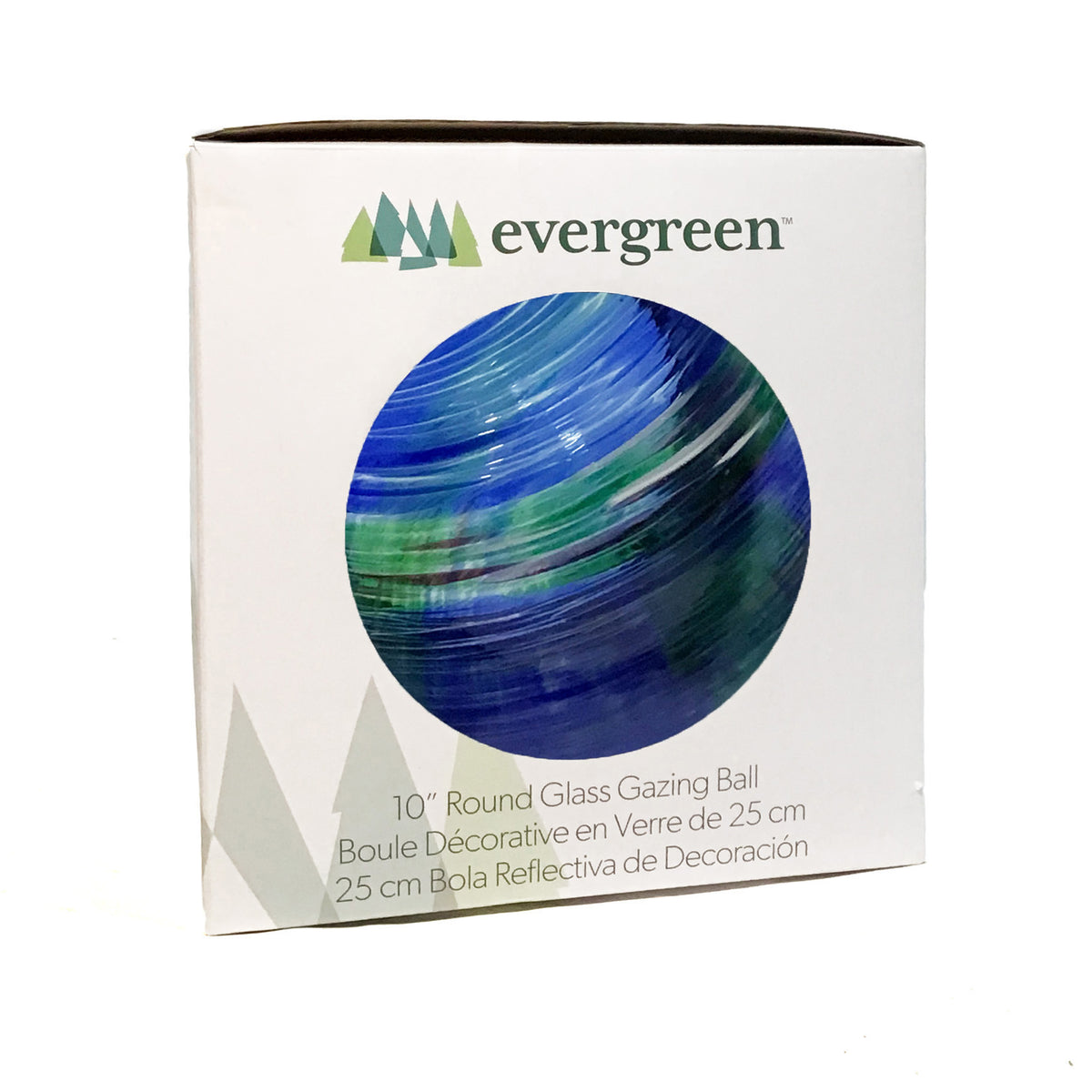 Gazing Ball, Blue & Green, , 10in