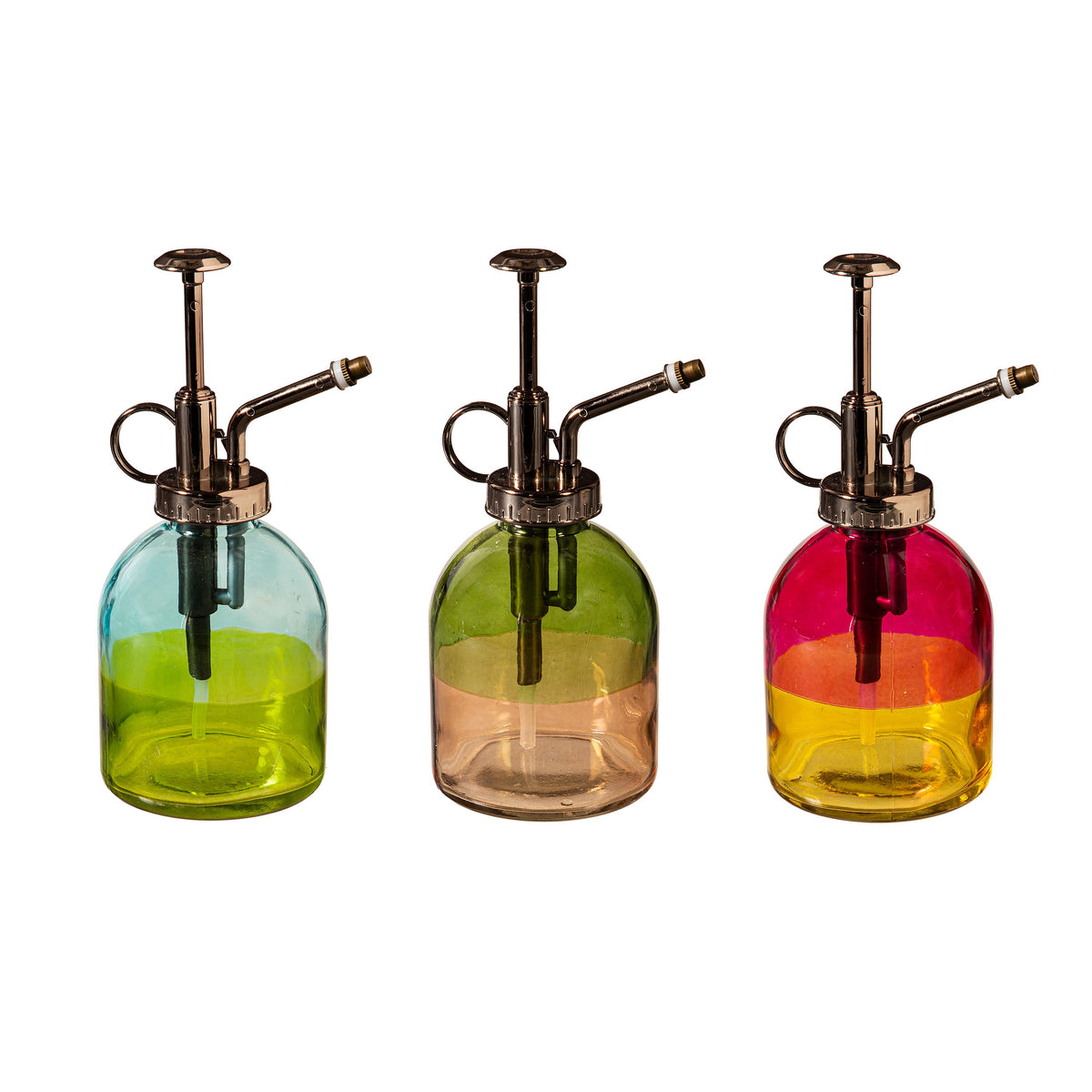 Two-Toned GLass Plant Mister, 3 Assorted