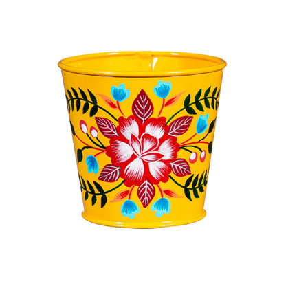 Vibrant Hand-Painted Planters 3.5in
