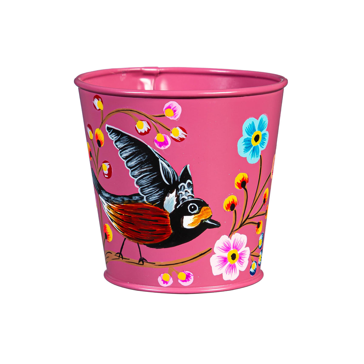 Vibrant Hand-Painted Planters 3.5in