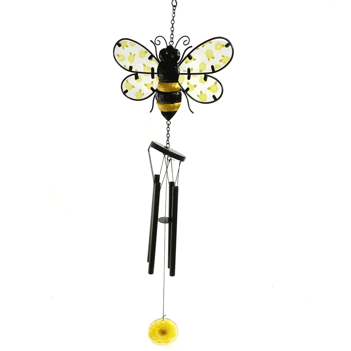 Bumble Bee, Metal & Glass Wind Chime