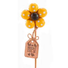Load image into Gallery viewer, Plant Pick, Wood Beaded Flower 3 Asst
