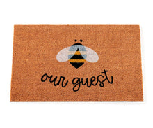 Load image into Gallery viewer, Door Mat,Bee Our Guest, Natural Fiber
