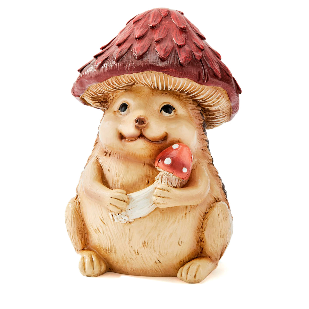 Decor, Polly Stone, Mushroom Hedgehog Figurine