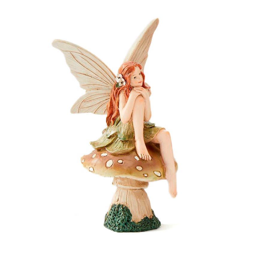 Fairies on Mushrooms Garden Figurine, 3 Asst.