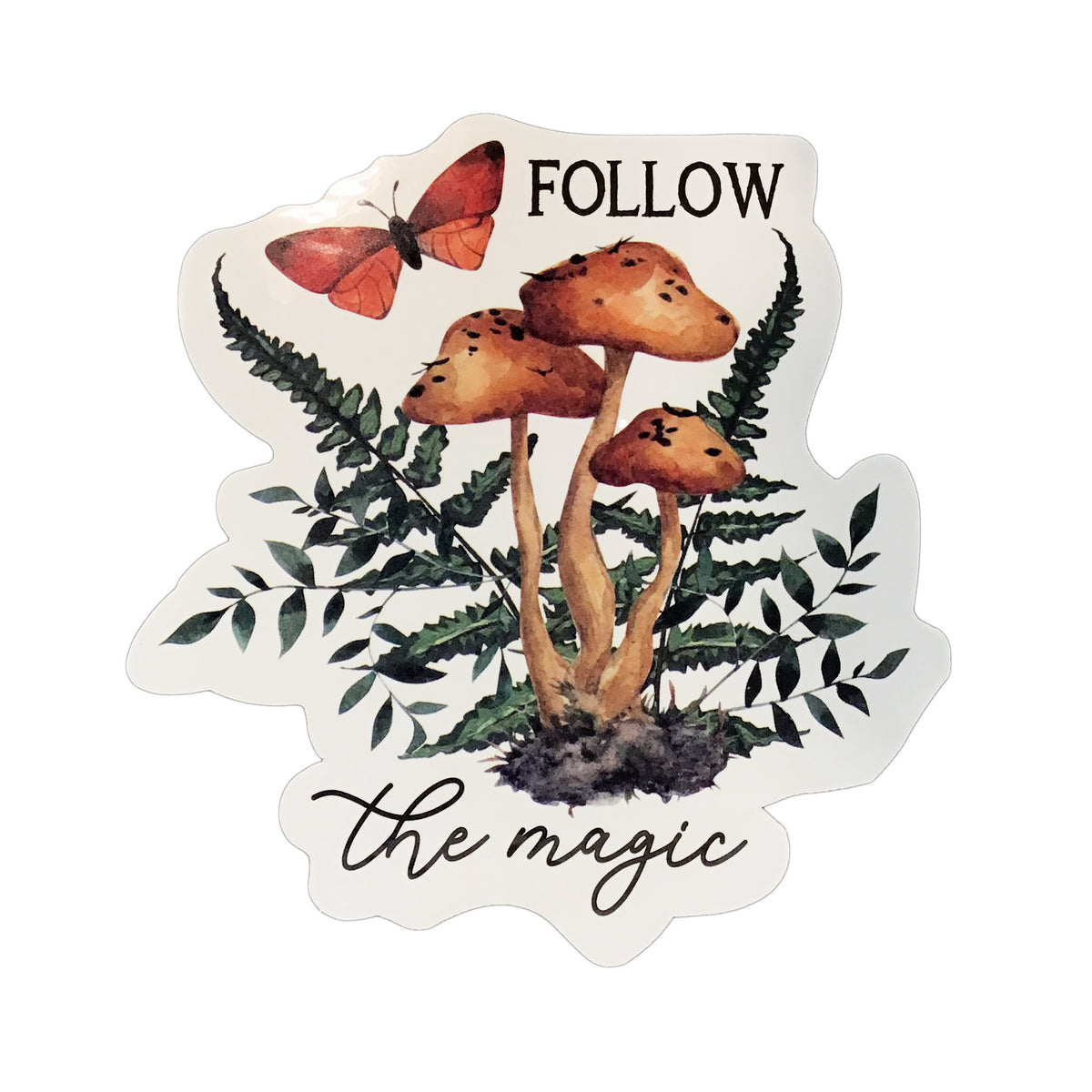 Forest Mushroom Sticker, 4Ast