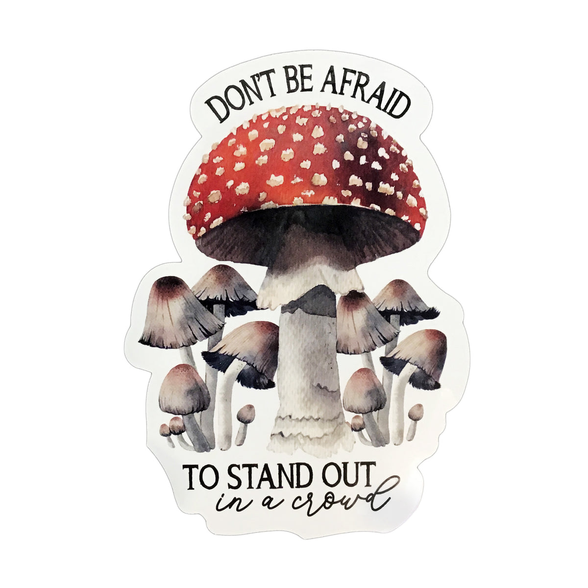 Forest Mushroom Sticker, 4Ast