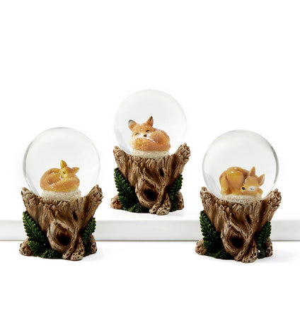 Sleeping Animals  Water Globe 3Ast
