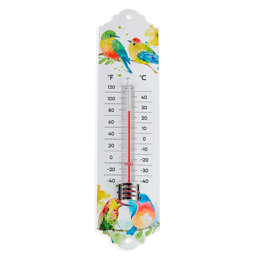 Iron Animal Print Thermometer,2 Assorted