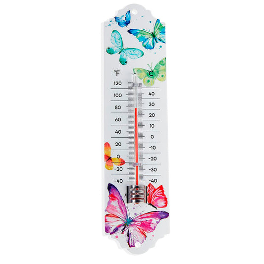 Iron Animal Print Thermometer,2 Assorted