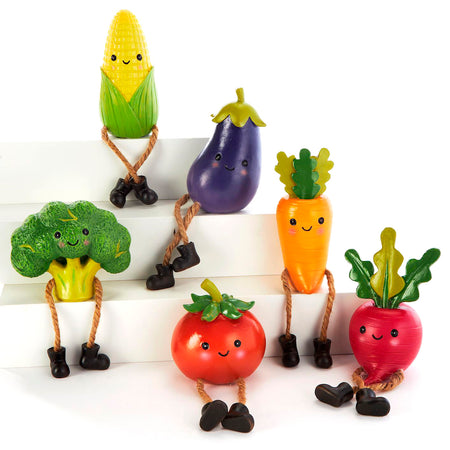 Veggie Figurine w/ Dangler Legs Assorted