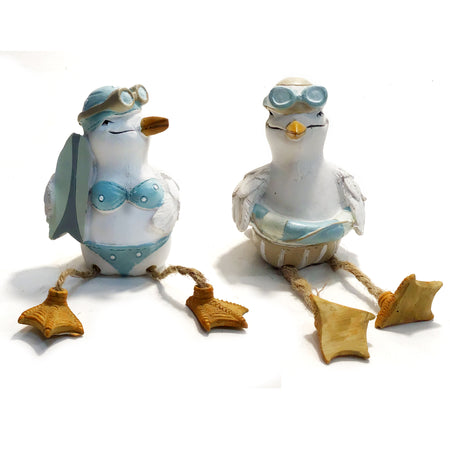 Seagull Figurine w/ Dangler Legs Assorted