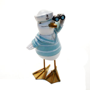 Nautical Seagull Figurine, 4 Asst