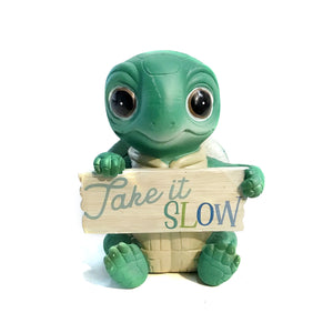 Sitting Turtle  Figurine, 4 Asst