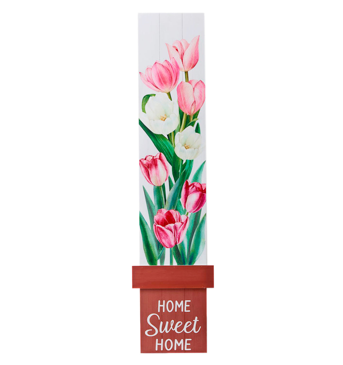 Home Sweet Home  Porch Sign w/Flower Pot