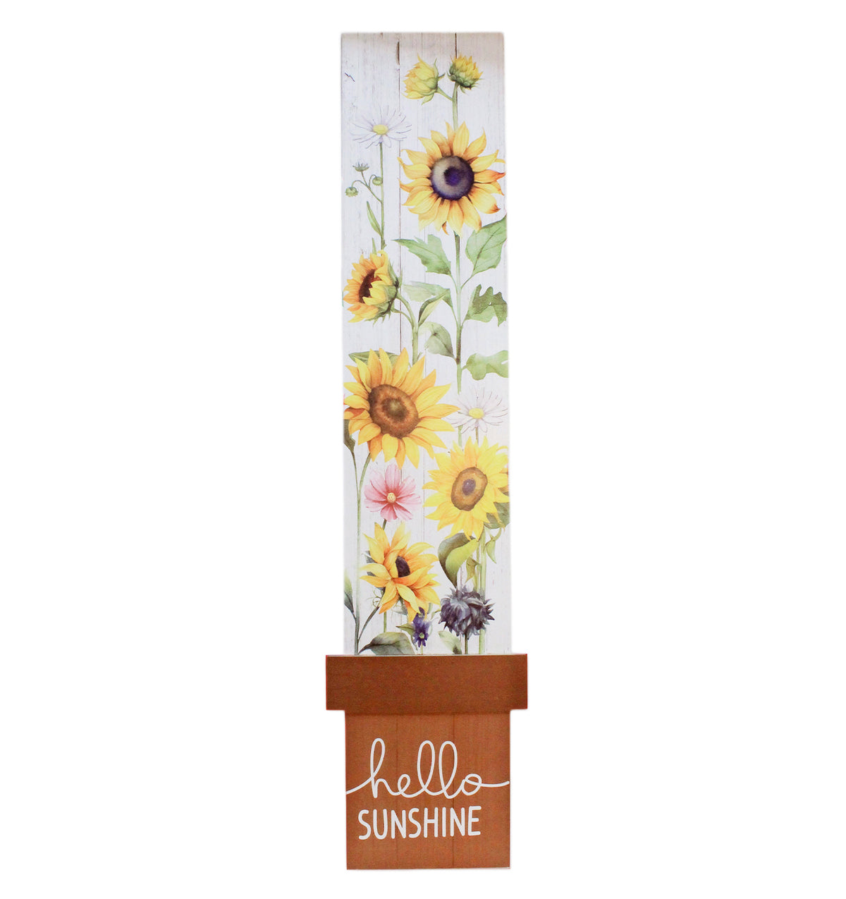 Hello Sunshine Porch Sign w/Flower Pot
