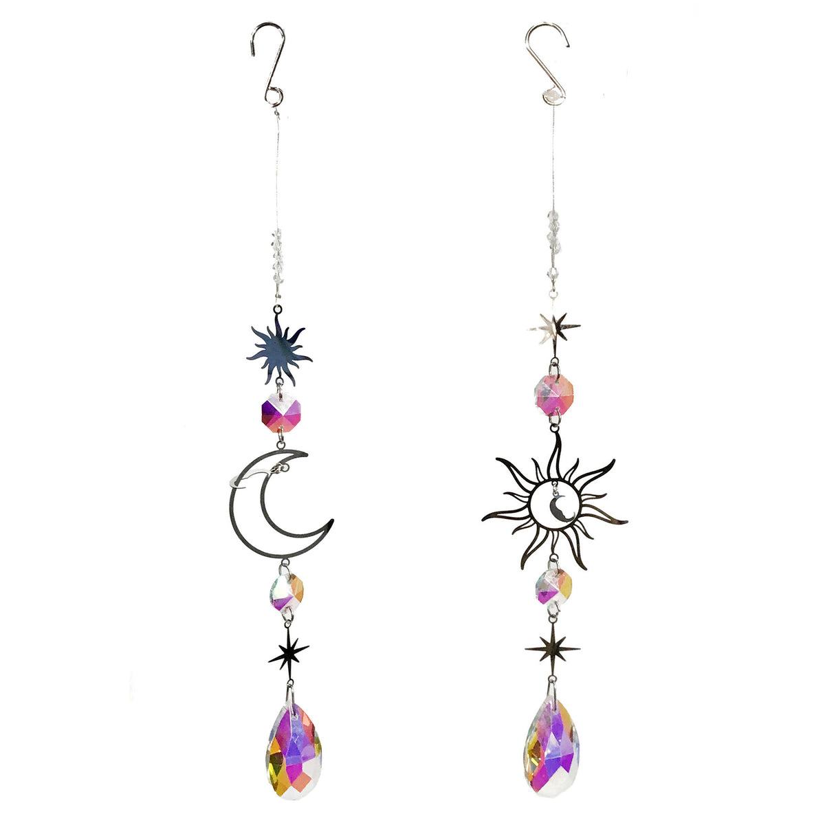 Ornament, Alloy Glass, 2 Assorted