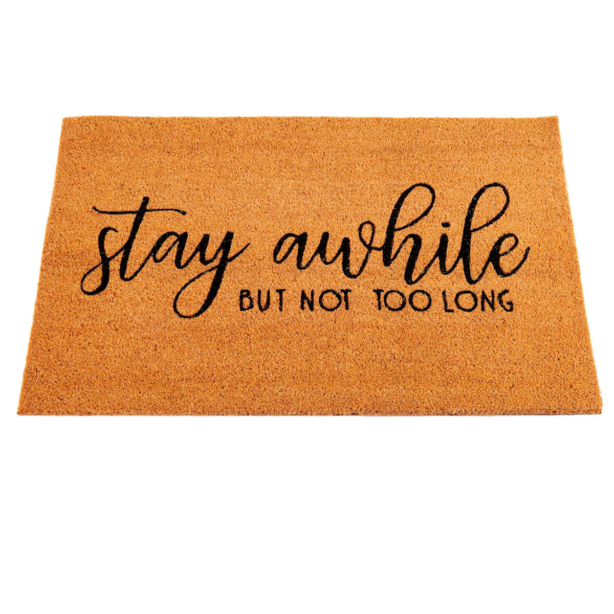Stay Awhile Coir Door Mat