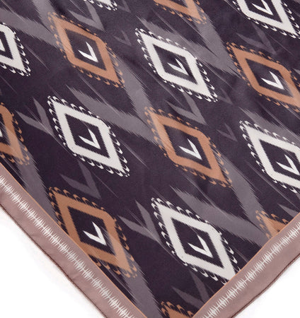 Geometric Print Neck Scarf, 2 Asst