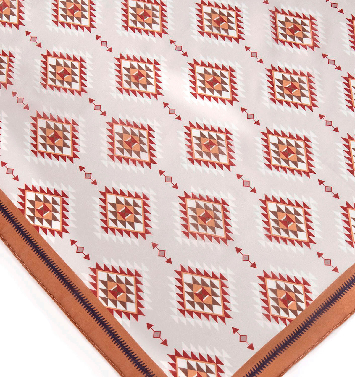 Geometric Print Neck Scarf, 2 Asst