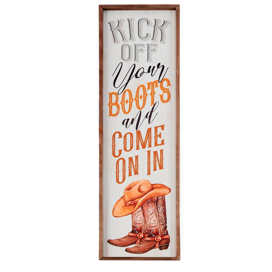 Cowboy Boots Porch Sign