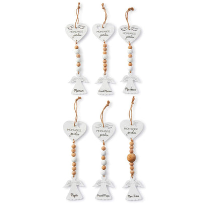 Keepsake Angel Ornament w/Sentiment, 6 Asst
