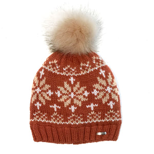 Ladies Toque, Nia, Rust, One-Size