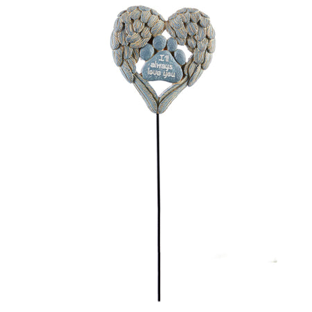 Heart Memorial Plant Pick w/ Sentment