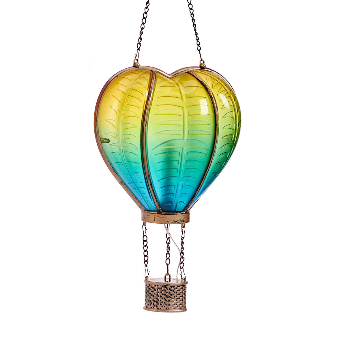 Hanging Hot Air Balloon Solar Lantern, 3 Ast