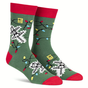 Men's Crew Socks, Eating Lights