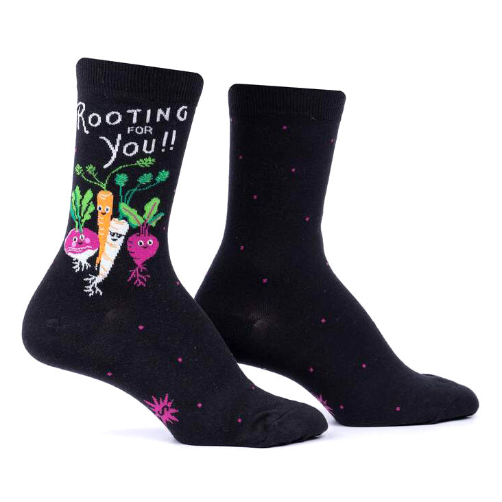 Womans Crew Socks, Rooting For You